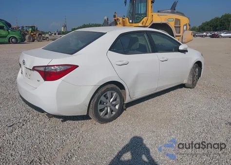 2016 Toyota Corolla Le z USA, uszkodzony, nr VIN 2T1BURHE0GC486214